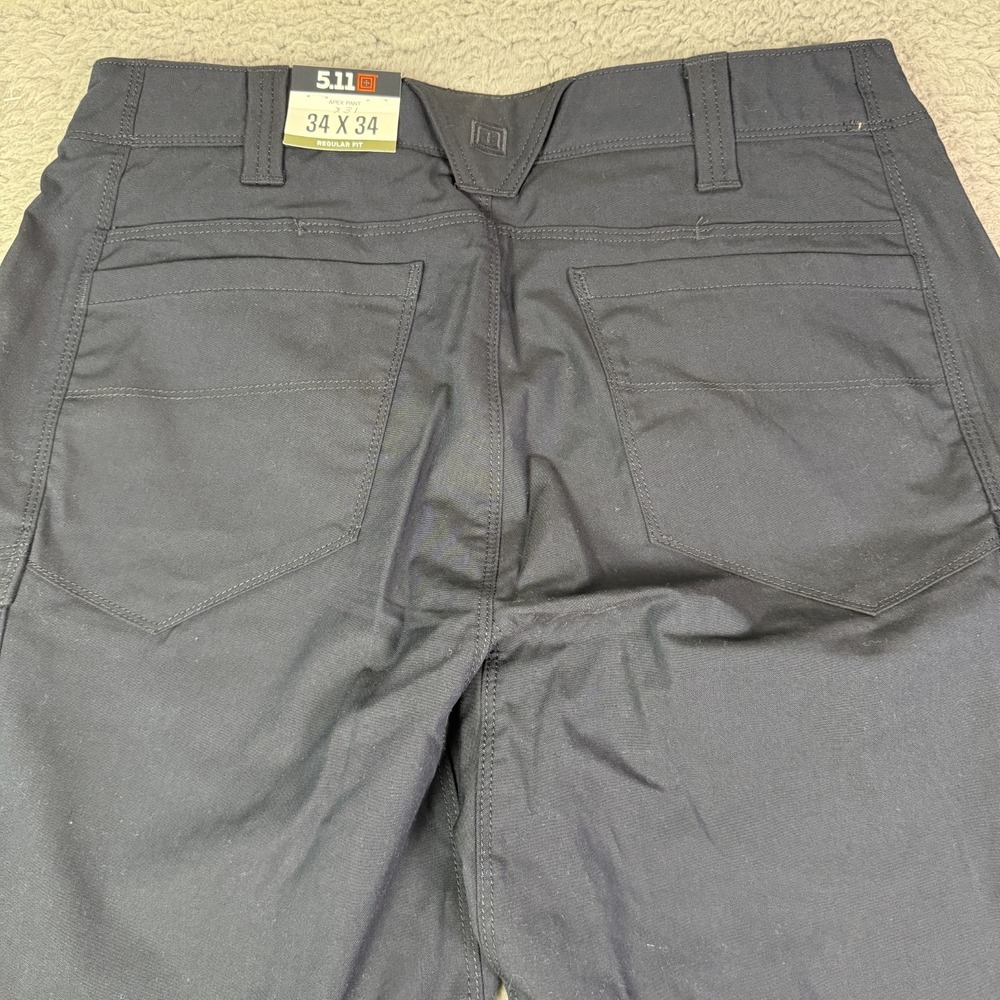 5.11 Tactical Apex Pants Mens 34x31 Navy Blue Straight Cargo Flex Tac Work NEW